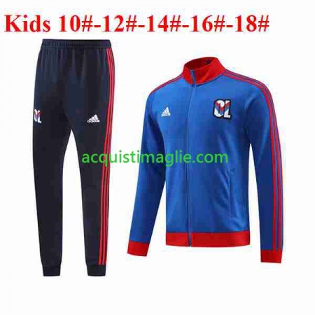 Olympique Lyonnais Bambino Tuta Rappresentanza Blu Rosso 2023/2024